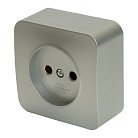 Розетка 1-местная б/з открытой установки, STEKKER, 49325 MST10-11-03