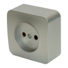 Розетка 1-местная б/з открытой установки, STEKKER, 49325 MST10-11-03
