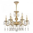 Люстра с хрустальными подвесками Bohemia Ivele Crystal AL79101/6/175 A GW AL7901