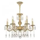 Люстра с хрустальными подвесками Bohemia Ivele Crystal AL79101/6/175 A GW AL7901