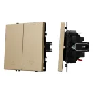 Механизм выключателя управления шторами SWT-NOBE-MKR2-SFPL-GD (230V, 10A) Arlight 054274