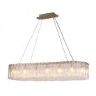 Подвесной светильник NEWPORT 10820/120 brass oval М0064786