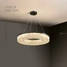 Кольцевые люстры и светильники OLAGUS ONE Тип B. Размер S. Цвет Черный + Латунь Lampatron 7762-21835