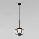 Подвесной светодиодный светильник со стеклянным плафоном Eurosvet 90325/1 черный Twice a065922