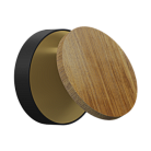 Настенный светодиодный светильник Ledron UFO G2 Wooden Black-Gold
