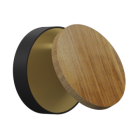 Настенный светодиодный светильник Ledron UFO G2 Wooden Black-Gold