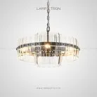 Люстра MILLENIUM Круглая 5 ламп. Цвет черный. Lampatron millenium-round-black-5 1525-7268