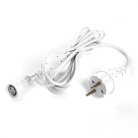 Сетевой шнур для гирлянд 3м 2*05мм2 IP44 белый Feron 48189 DM403