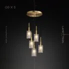 Готовая комбинация светильников VALDIS MORE 5 ламп (Диск) Lampatron 4695-11876