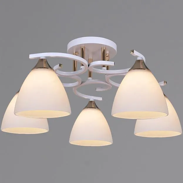 Потолочная люстра Reluce 05009-0.3-05 WH+FG Потолочная люстра Reluce 05009-0.3-05 WH+FG