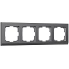 Рамка на 4 поста werkel W0041864 Stark (графит матовый) a063118