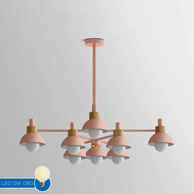 Люстра на штанге FANTA A 8 lights Pink ImperiumLoft 193149-26 FANTA_A01