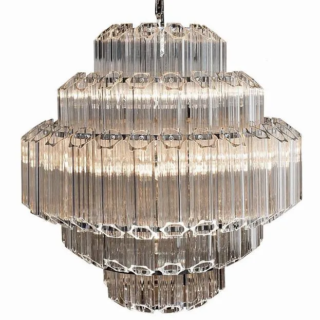 Подвесная люстра Hexagon tube Chandelier ImperiumLoft 75714-22 40.1933