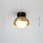 Потолочный светильник COFFEE Цвет Латунь + Черный Lampatron 6698-18314