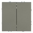 Выключатель 2-клавишный (механизм), STEKKER, 250В, 10А, серия Эмили, антрацит, soft touch Stekker 49918 RSW10-5104-09