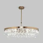 Подвесная люстра с хрусталем Eurosvet 60165/6 латунь a065754 Sophie