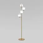 Напольный светильник со стеклянными плафонами Eurosvet 01161/4 латунь Loona a065617