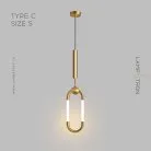 Подвесной светильник FINNUR Тип C. Размер S. Цвет Латунь. Теплый свет Lampatron 7770-21863