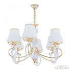 Люстра подвесная с плафонами 302387/6 Wh/Gd Arte Milano Florentia