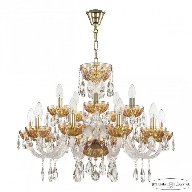 Люстра Bohemia Ivele Crystal  5417/10+5/240 G Shampan/M-1H