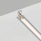 Профиль алюминиевый встраиваемый 9х12мм, серебро, 2м (в компл 2 загл.,4 крепежа) CAB242 Feron 52150