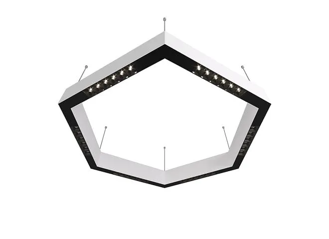Подвесной светодиодный светильник 0,7м 36Вт 48° Donolux dl18515s111w36.48.700bb Eye-hex Подвесной светодиодный светильник 0,7м 36Вт 48° Donolux dl18515s111w36.48.700bb Eye-hex
