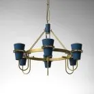 Кольцевые люстры и светильники REINAR B 6 плафонов. Цвет темно-синий. Lampatron 1501-956