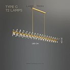 Реечный, рядный светильник GLORIOLE SPIN LINE Тип C. 72 LED. Lampatron gloriole-spin-line-c-72 9127-25997