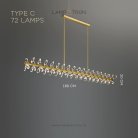 Реечный, рядный светильник GLORIOLE SPIN LINE Тип C. 72 LED. Lampatron gloriole-spin-line-c-72 9127-25997
