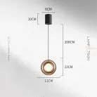 Подвесной светильник BOSSE Цвет золото+бордо. Стандарт. Нейтральный свет Lampatron 8533-23671