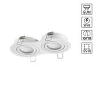 Светильник встраиваемый поворотный IP20 GU10 2*50W 220-240V Novotech 371023 MORUS