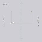 Реечный, рядный светильник DAMARIS Размер L. Цвет Белый. Трехцветный свет Lampatron 6479-17530