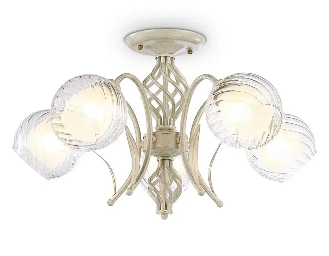 Потолочная люстра Ambrella light TR3066/5 WH/GD Потолочная люстра Ambrella light TR3066/5 WH/GD