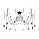 Люстра паук Венге Citilux CL451122 Эдисон