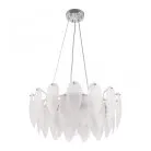 Люстра с плафоном в виде перьев Arte Milano 4653.D550.H240.E14.6 Ni