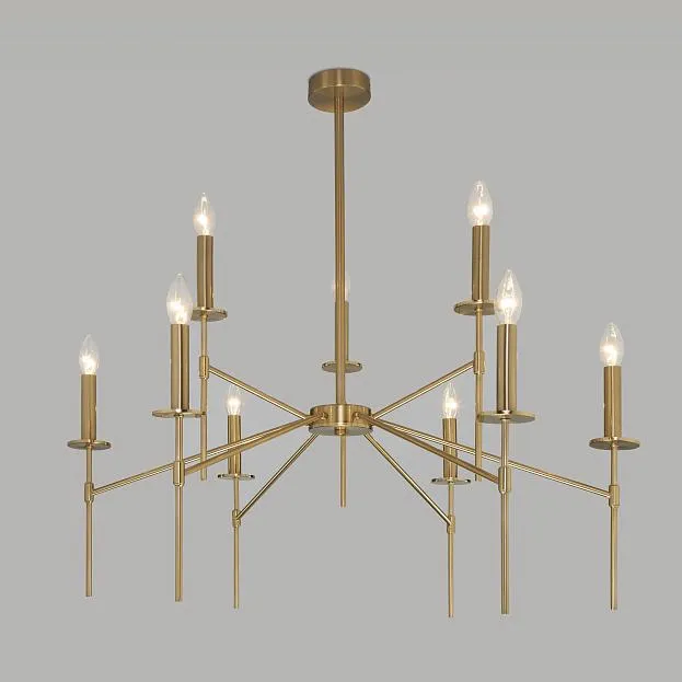 Люстра на штанге Eurosvet 60142/9 латунь Anders a061931