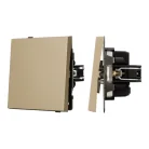 Механизм выключателя одноклавишный проходной SWT-TENDO-MKP1-SFPL-GD (230V, 10A) Arlight 054580