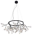 Светильник подвесной Crystal Lux EVITA SP45 D BLACK/TRANSPARENT 1690/245D