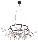Светильник подвесной Crystal Lux EVITA SP45 D BLACK/TRANSPARENT 1690/245D