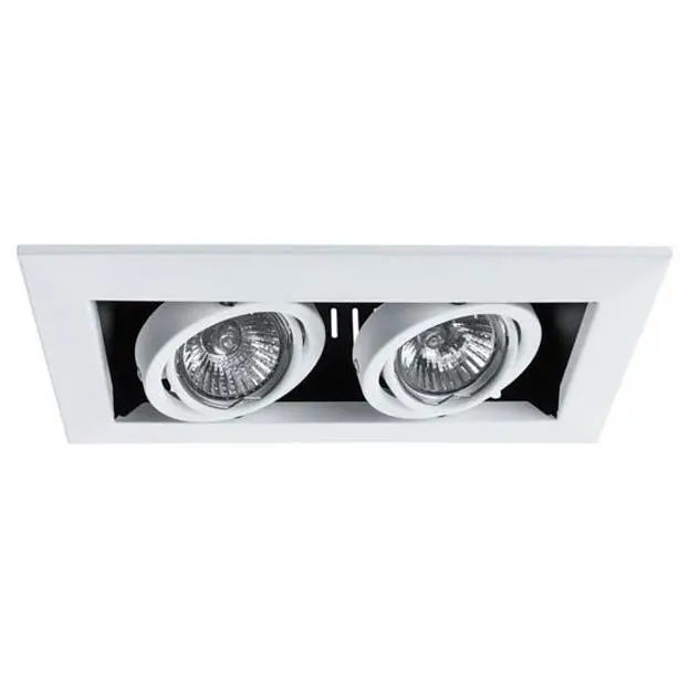 Светильник встраиваемый поворотный Arte Lamp Technika прямоугольный A5941PL-2WH Светильник встраиваемый поворотный Arte Lamp Technika прямоугольный A5941PL-2WH