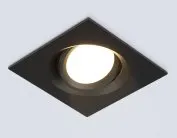 Встраиваемый светильник Ambrella light TN1144 BK черный IP44 GU5.3 95*95*38
