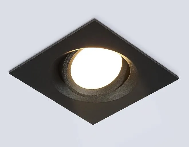 Встраиваемый светильник Ambrella light TN1144 BK черный IP44 GU5.3 95*95*38