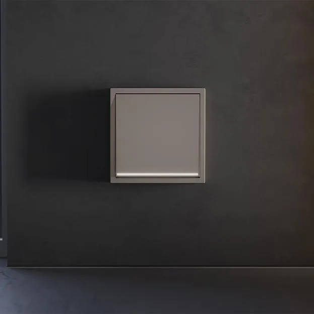 Клавиша для выключателя/переключателя одноклавишного с подсветкой, (капучино) Voltum VLS000214 S70