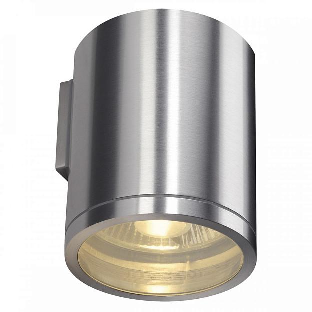 1000333 SLV ROX WALL OUT светильник настенный IP44 ES111 75W, матированный алюминий