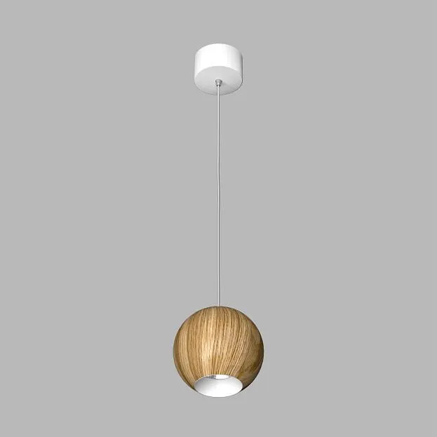 Подвесной светильник под сменную лампу SPACE R130 Wooden White GU10