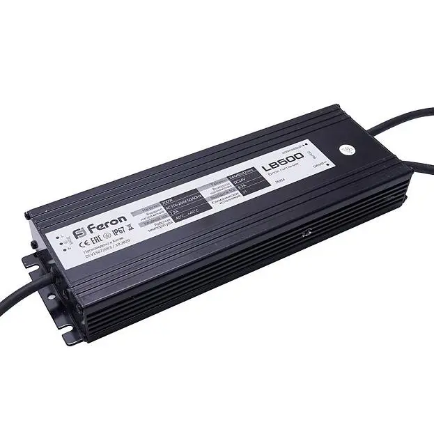 Трансформатор Feron 25934 LB500 DC24V 200W IP67 Трансформатор Feron 25934 LB500 DC24V 200W IP67