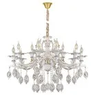 Подвесная люстра AM Group CLEOPATRA SP10+5 WH+GL