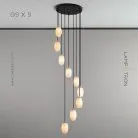 Готовая комбинация светильников LOU MORE 9 ламп Lampatron 6431-17333