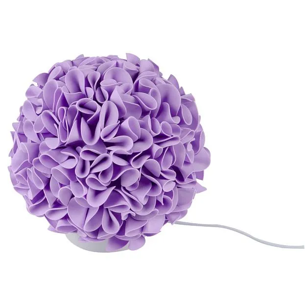 Интерьерная настольная лампа Uniel ULW-R07 T/3000K/150C/A Гортензия Белый/Сиреневый