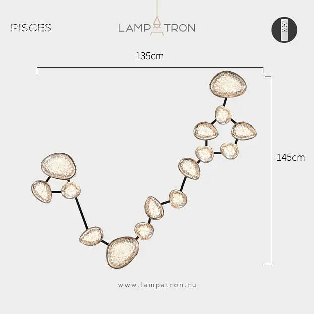 Бра EVIAN ZODIAC Модель Pisces (Рыбы) Lampatron 8417-23079 Бра EVIAN ZODIAC Модель Pisces (Рыбы) Lampatron 8417-23079